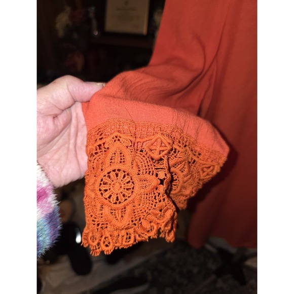 Venus With Lace Accents On Sleeves And Hem. Casual, Academia, Y2K, Cottagecore, - Picture 2 of 7